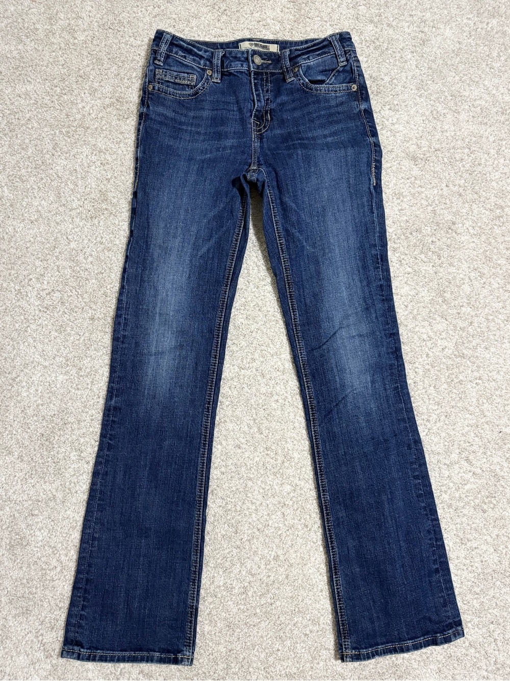 Rock & Roll Denim Mid Rise Riding Bootcut Jeans Women’s size 25x34 Western